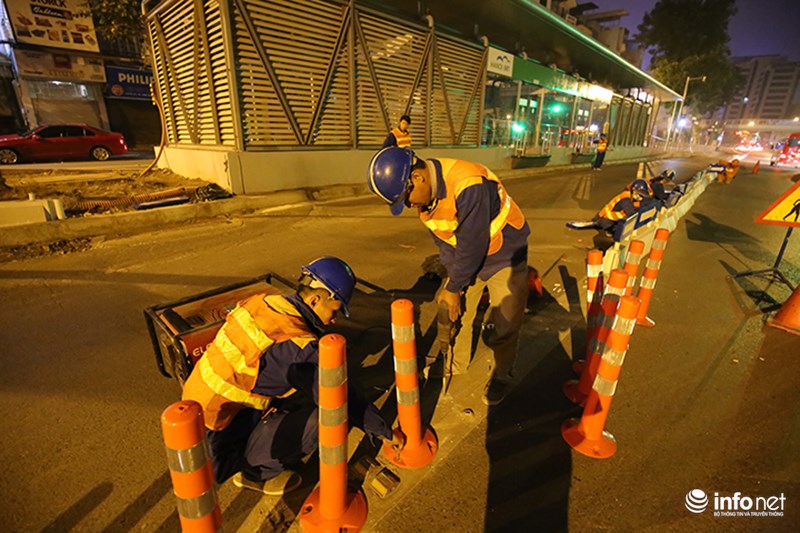 Dải phân cách cứng sẽ giúp xe buýt nhanh BRT không gặp trở ngại nào trên làn đường của mình.
