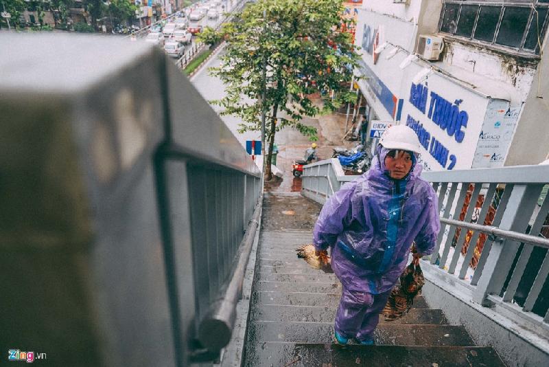 Những cảnh đời mưu sinh trong mưa lạnh hình ảnh 5 Không cố mà bán thì gà chết rét, lại lỗ vốn thôi - một người buôn gia cầm nói.