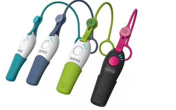 Geko Smart Whistle - Ấn hoặc thổi Geko Smart Whistle trong 2 giây để kích hoạt các tin nhắn, email hoặc cuộc gọi khẩn cấp tới các số liên lạc được người dùng cài đặt sẵn. Thiết bị cũng cung cấp chính xác vị trí của người dùng thông qua ứng dụng miễn phí cũng như ghi âm lại.