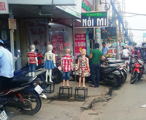 Hiện trường nơi xảy ra vụ việc.
