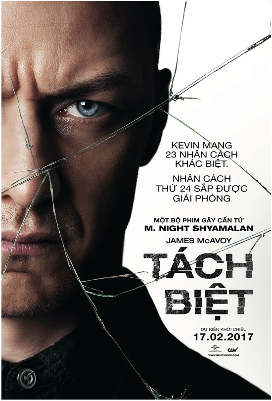 3.    TÁCH BIỆT (Tựa gốc: SPLIT) - ly kỳ và gay cấn đến nghẹt thở với đề tài lạ chưa từng được khai thác đến tận cùng trên màn ảnh rộng