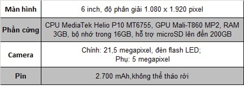 Sony Xperia XA Ultra (7,5 triệu đồng)