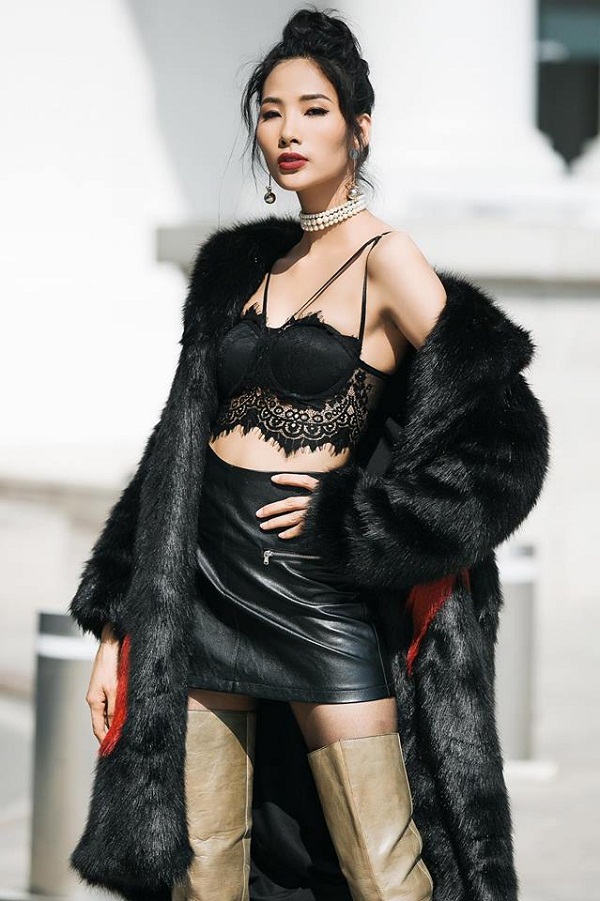 Kinh nghiệm catwalk là thứ mà Hoàng Thùy có rất nhiều. 