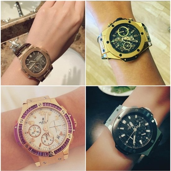 Bộ sưu tập đồng hồ Hublot đẳng cấp. Mỗi chiếc trong số này có giá từ vài trăm triệu đến cả tỷ đồng.