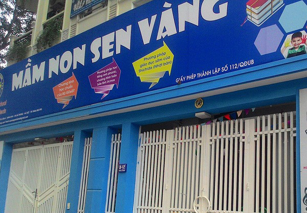 Giải thể trường tư thục Mầm non Sen Vàng sau vụ đánh trẻ