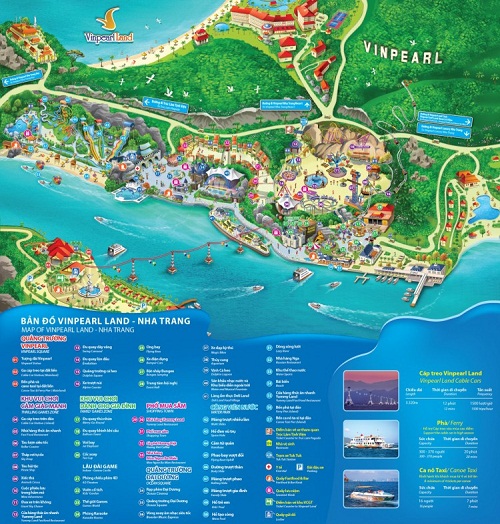Đến với Công viên Vui chơi Giải trí Vinpearl Land Nha Trang quý khách có thể thỏa thích vui chơi không giới hạn tất cả các trò chơi từ trong nhà tới ngoài trời, từ mạo hiểm tới nhẹ nhàng thư giãn. Đây chính là thiên đường vui chơi giải trí đẳng cấp quốc tế mà chắc chắn sẽ mang đến cho quý khách cùng gia đình những giây phút thư giãn tuyệt vời nhất!  Tuy nhiên, với tổng diện tích gần 200,000 m2, Vinpearl Land Nha Trang xin gửi đến quý khách một số thông tin để chuyến tham quan của quý khách và gia đình được trọn vẹn nhất.