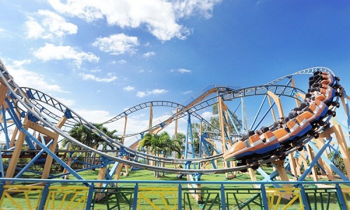 Tàu Lượn Cao Tốc (Roller Coaster)  Đúng với tên gọi, Tàu lượn cao tốc là trò chơi luôn thay đổi tốc độ và hướng đi đột ngột. Trên đường ray uốn lượn, những chiếc tàu lượn sẽ đưa bạn đến với cảm giác lắc lư cực mạnh cùng những khoảnh khắc ly kỳ, ấn tượng.