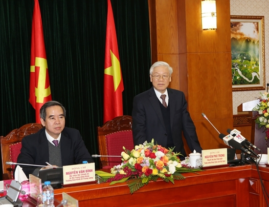 Tổng Bí thư đặt câu hỏi về &quot;dũng khí&quot; của Ban Kinh tế Trung ương