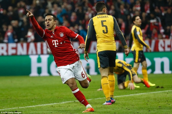 Xem lại trận cầu hủy diệt Bayern 5-1 Arsenal