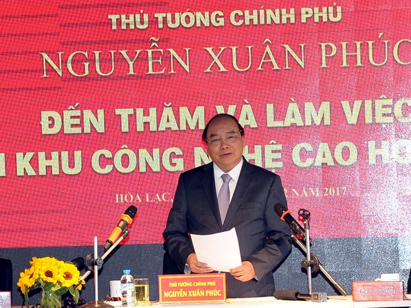 Sản phẩm của khu Công nghệ cao Hòa Lạc phải đáp ứng các nước tiên tiến