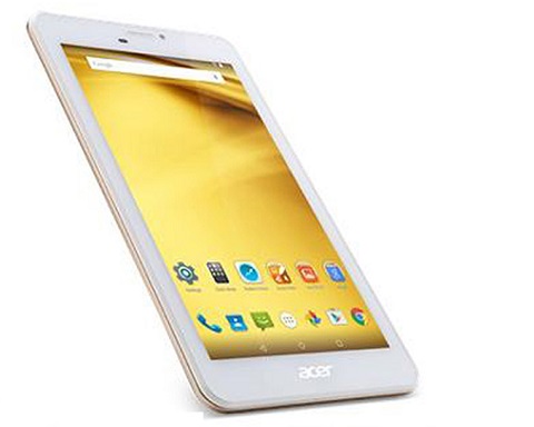 Acer Iconia B1-723 (1,99 triệu đồng). Acer Iconia B1-723 là chiếc máy tính bảng giá rẻ với những tính năng tiện ích cho bạn sử dụng. Máy được cài đặt sẵn nhiều tính năng: EZ Wakeup - chạm 2 lần vào màn hình để mở máy; EZ Gadget - tính năng cho phép bạn mở một cửa sổ nhỏ để thao tác trên đó (lịch, web, máy tính, ghi chú); EZ Snap - tính năng chụp màn hình nhanh bằng cách chụm 3 ngón tay vào một chỗ trên màn hình… Máy sử dụng chip MTK 8321 4 nhân, RAM 1 GB cùng bộ nhớ trong 16 GB, bạn nên sử dụng thêm thẻ nhớ (tối đa 32 GB). Mặc dù là tablet nhưng Acer Iconia B1-723 có thể sử dụng như một chiếc điện thoại với khe cắm hai sim.