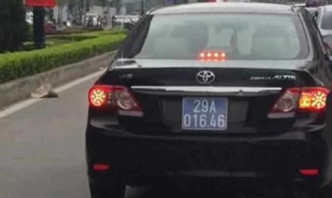 Tài xế Cục thuế Hà Nội lấn làn buýt nhanh bị phạt tiền, tước bằng lái