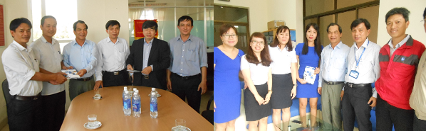 Lãnh đạo VNPT Đà Nẵng trao quà động viên các đơn vị đã có thành tích tốt trong đợt chạy đua nước rút 120 ngày đêm.