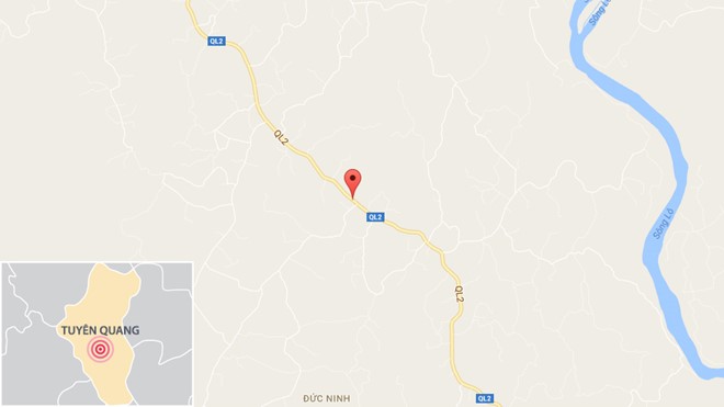 Chấm đỏ nơi xảy ra tai nạn: Ảng: 