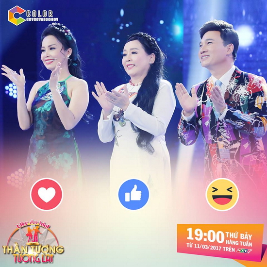 Bộ ba giám khảo: Cẩm Ly, Thu Hiền và Quang Linh