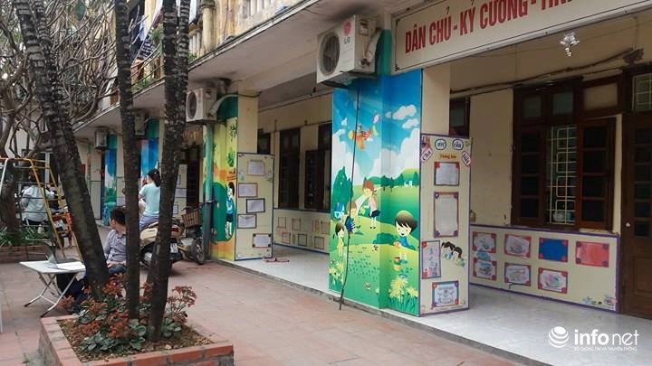 Bên trong tường Mầm non Xe Lửa 