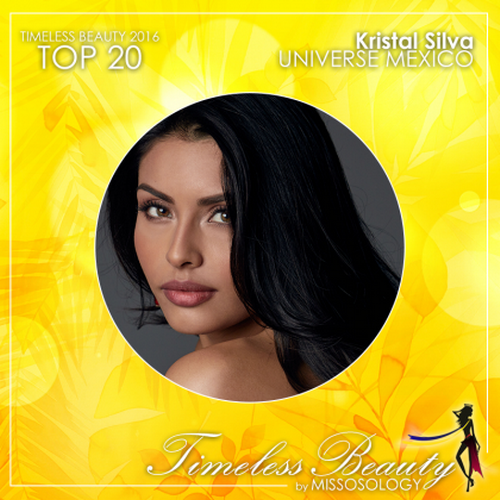Người đẹp Mexico Kristal Silva sở hữu chiều cao 1,76 m và vóc dáng nóng bỏng. Cô dự thi Miss Universe 2016 và vào top 9. 