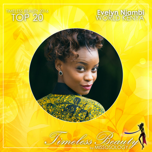 Hoa hậu Kenya Evelyn Njambi. 