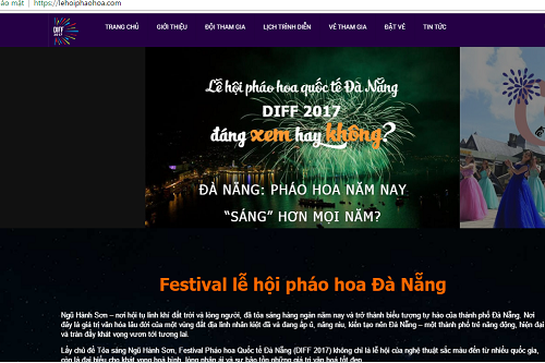 Đà Nẵng đề nghị xử lý trang tin điện tử giả mạo lehoiphaohoadanang.com