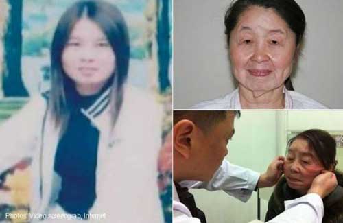 Được biết, đây là cặp đôi người Trung Quốc, và bà cụ đó thực ra là một cô gái trẻ mới 28 tuổi có tên Hu Juan. Gương mặt già nua, nhăn nheo của cô chính là hậu quả nặng nề do thói quen sử dụng mỹ phẩm giả, rẻ tiền mỗi ngày.  Trước đây, Hu Juan là một cô gái rất ưa nhìn với gương mặt bầu bĩnh cùng nụ cười tươi, nhưng hiện tại, làn da của cô đã bị phá huỷ nặng nề, chảy xệ và hoàn toàn không còn độ đàn hồi nữa.
