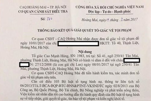 Vụ bé gái 8 tuổi bị xâm hại: Vẫn chưa khởi tố hình sự