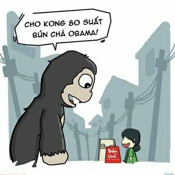 Không những vậy cư dân mạng còn ướm mô hình Kong khắp mọi miền Việt Nam.