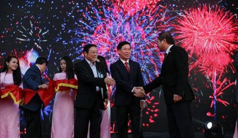 Trưởng Ban Tuyên giáo Trung ương Võ Văn Thưởng cùng Trưởng Ban Nội chính Trung ương Phan Đình Trạc và Bộ trưởng TT&TT Trương Minh Tuấn