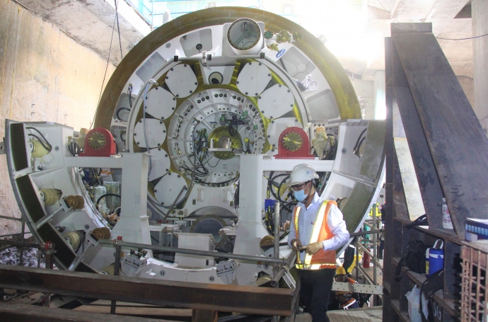 Cận cảnh Robot TBM &quot;khủng&quot; khoan hầm tuyến Metro TP.HCM