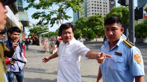 Ông Hải bị gọi điện can thiệp khi tháo dỡ vỉa hè
