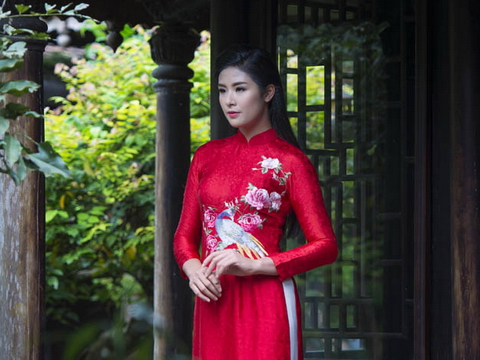 Ngọc Hân xứng danh là 'Hoa hậu mặc áo dài đẹp nhất'