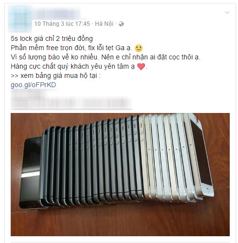 iPhone 5S giá còn 2 triệu đồng tại Việt Nam
