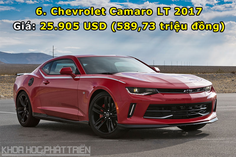 6. Chevrolet Camaro LT 2017.