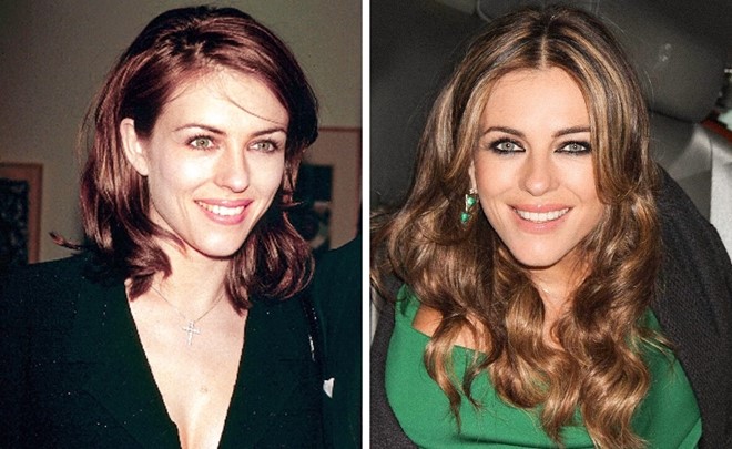 Elizabeth Hurley (1994, 2017):  Dường như gương mặt của người đẹp không hề có dấu hiệu của sự già nua.