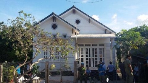 Hiện trường căn nhà của ông Hồng -