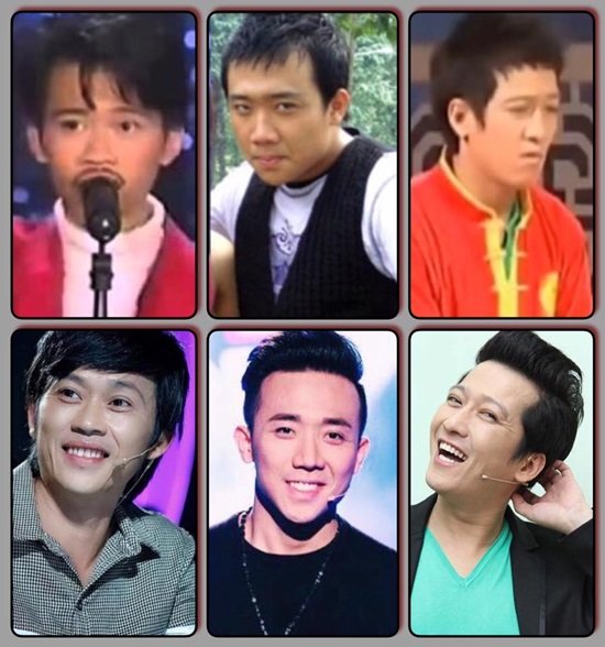 Tú Vi, Trấn Thành, Hoài Linh, Đoan Trang, Bảo Thy,sao Việt chia tay Trên trang cá nhân, Trấn Thành bất ngờ đăng tải hình ảnh ngày trẻ của mình cùng danh hài Hoài Linh và Trường Giang. Theo thời gian, cả 3 nghệ sĩ đã đều thành công và có chỗ đứng vững chắc trong lòng khán giả.