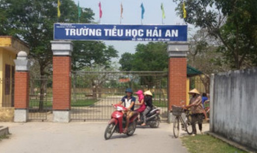 Trường tiểu học Hải An, nơi xảy ra sự việc