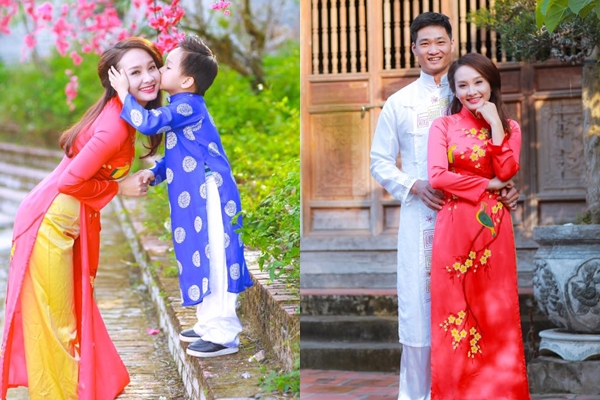 Bảo Thanh bên chồng và con trai