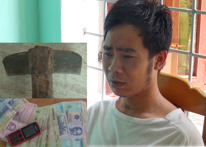 Nghịch tử dùng cuốc bổ vào đầu mẹ đến chết rồi chôn xác phi tang