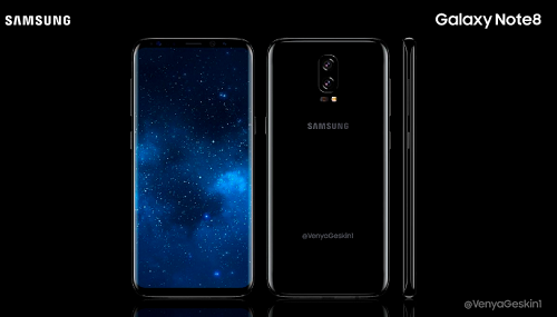 Samsung Galaxy Note 8 nổi bật với màn hình 6,4 inch và camera kép?