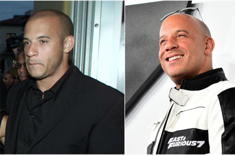 Kể từ khi tham gia Fast & Furious năm 2001, tới giờ Vin Diesel đã có ba đứa con với bạn gái Paloma Jimenez. Trông Vin giờ cứng cáp và vững chãi hơn anh chàng Vin của 16 năm về trước. Ngoài Fast and Furious, nam diễn viên 49 tuổi còn đang theo đuổi ba dự án phim hành động khác: phần 4 Riddick, phần 3 xXx và phần 2 Guardians of the Galaxy. (Ảnh: Getty Images)