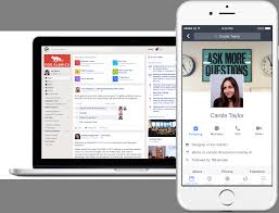 Nền tảng Workplace cho phép các tổ chức tiếp cận mọi người bất kể họ đang ở đâu, trên thiết bị di động của mình