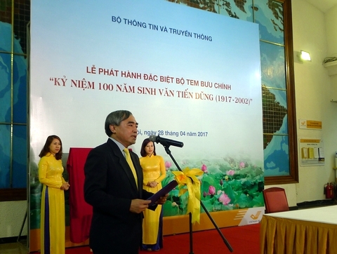 Phát hành đặc biệt bộ tem kỷ niệm 100 năm sinh Đại tướng Văn Tiến Dũng