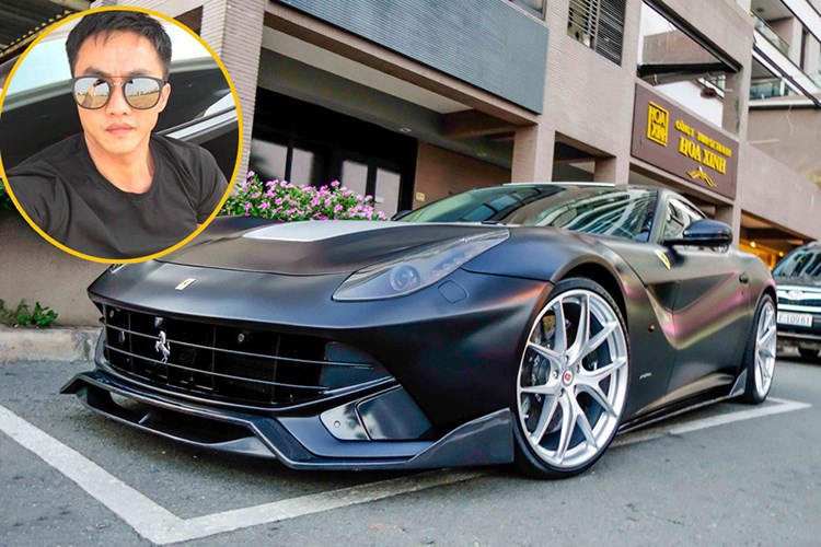 Cường Đô La &quot;thay áo&quot; siêu xe Ferrari F12 Berlinetta giá 20 tỷ