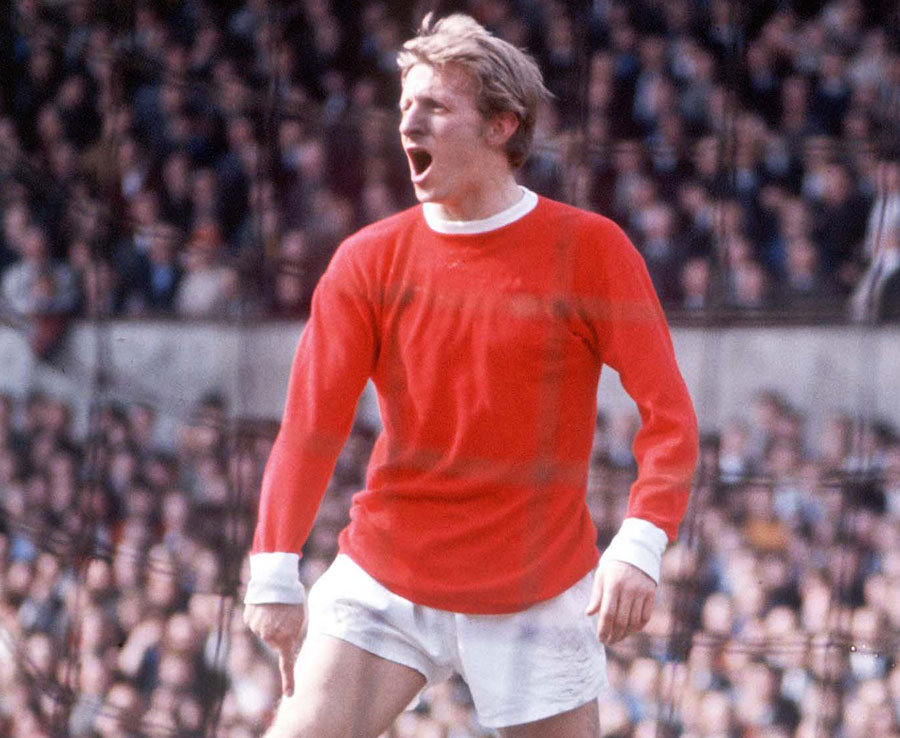 Denis Law (Manchester United) - 0,8 bàn/trận (20 bàn trong 25 trận). Ảnh: Daily Star.