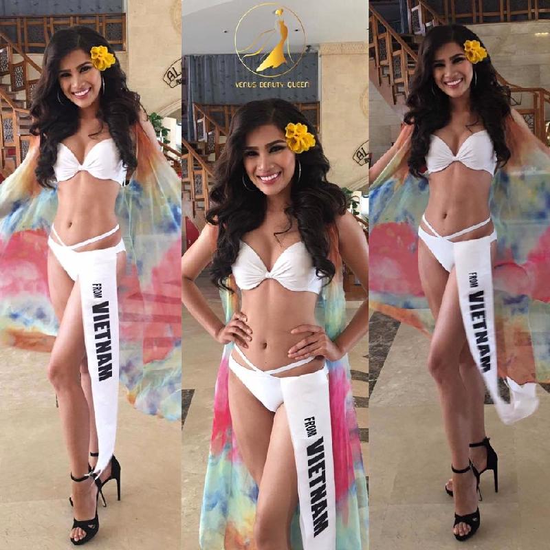 Người đẹp gây ấn tượng với thân hình nóng bỏng. (Ảnh: Venus Beauty Queen)