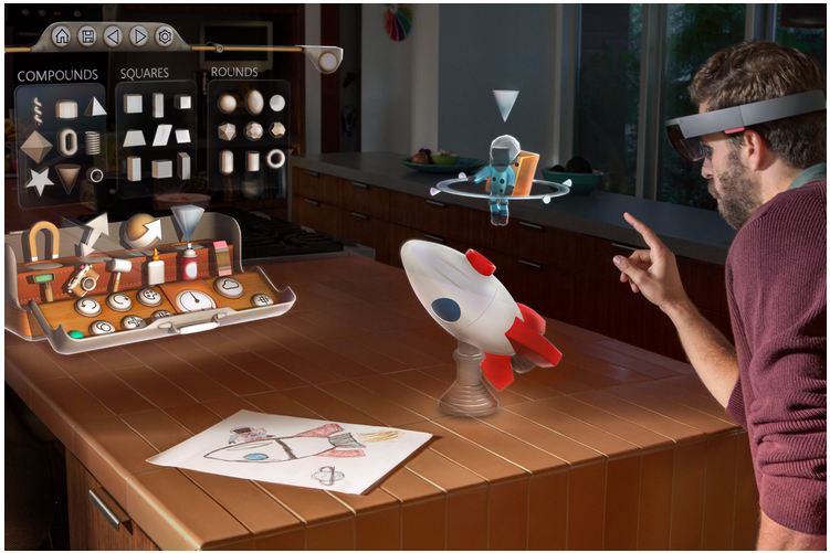 Dự án kính thực tế ảo HoloLens của Microsoft có thể đem lại cái nhìn sớm về mục tiêu của Facebook.