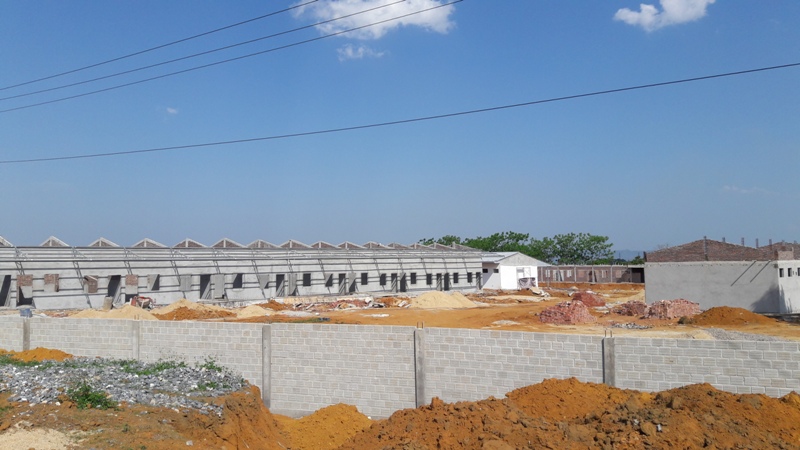 Một phần dự án của trại lợn đã thi xong những hạng mục cơ bản. Ảnh: Đông Quân