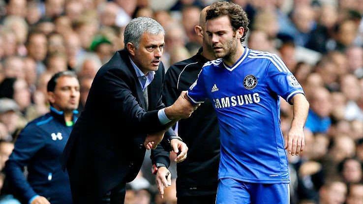 3. Juan Mata: Trụ cột không thể thay thế của Chelsea chỉ ra sân vỏn vẹn 13 lần tại Premier League trước khi bị Mourinho đẩy sang Man Utd một cách không thương tiếc. Tuy nhiên với đẳng cấp của mình, Mata buộc ông thầy người Bồ Đào Nha phải thừa nhận mình khi cả hai đoàn tụ tại sân Old Trafford. Mourinho cũng đã nhận ra sai lầm và tuyên bố 