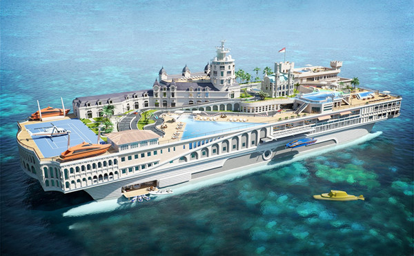 Những chiếc du thuyền xa xỉ nhất thế giới hình ảnh 3 Streets of Monaco (1,1 tỉ USD): Siêu du thuyền mang đến những gì nổi tiếng nhất của công quốc Monaco như đường đua xe công thức 1 Grand Prix, bãi biển, hồ bơi và mô hình thu nhỏ của thành phố Monaco. Theo ước tính, du thuyền có chiều dài khoảng 167 m cùng nhiều tiện nghi khác.