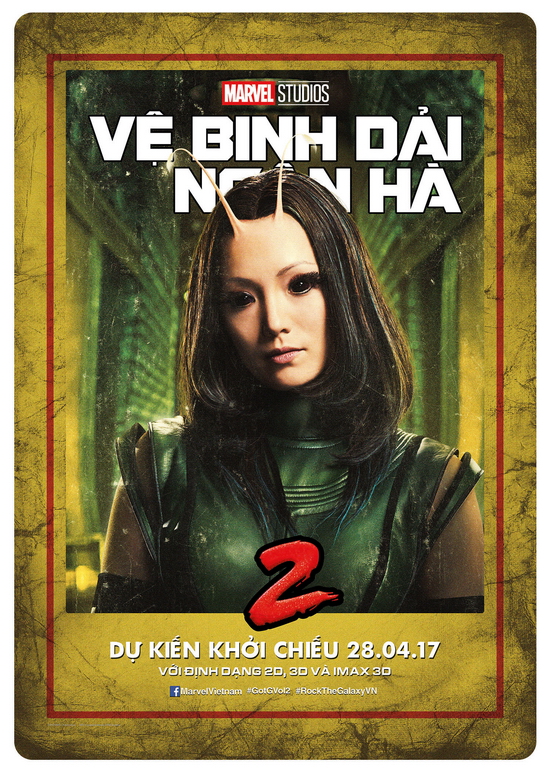 Bên cạnh đó, Mantis (Pom Klementieff) là một thành viên của đội Vệ binh dải ngân hà do Ego nuôi nấng. Cô có nhiều khả năng đặc biệt như đọc suy nghĩ, chữa thương,... Mantis chính là sự bổ sung hoàn hảo cho nhóm.  Mantis là siêu anh hùng gốc Việt có khả năng đọc suy nghĩ, chữa thương…